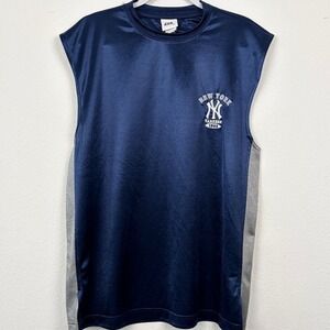 Vintage Imagewear New York Yankees Sleeveless Shirt Size L Navy Blue